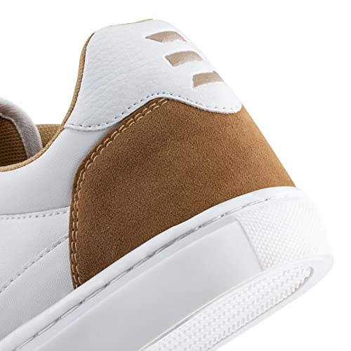 Image of ELEVAR Court Low Men's White Casual Sneaker Shoes -Low Top Stylish and Comfortable