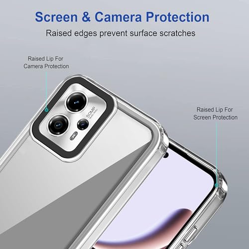 Image of amazon basics Back Case Cover for Motorola Moto G13 (TPU + PC Transparent)