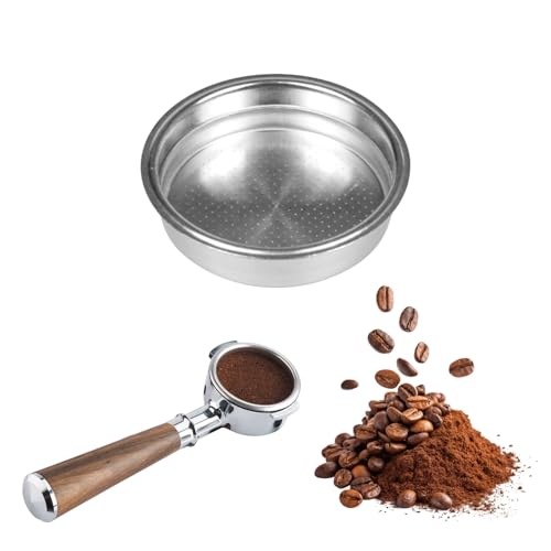 1 Pack 51mm Stainless Steel Coffee Filter Basket, Espresso Portafilter