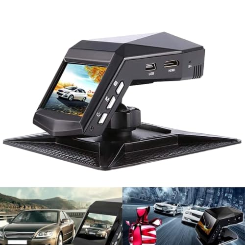 DVR para coche 1080P de doble canal con cámara trasera, sensor G y gran angular de 170° 3