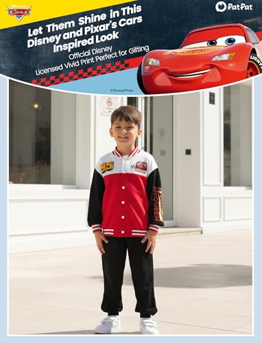 Image of Disney Marvel Bomber Jacket Spider Man Toy Story Cars Varsity Cardigan2-13Y | Officially Licensed Snap Button Coat,Fall Star Wars Graphic Cloth Top,Hulk Venom Stitch Mickey Lightning Mcqueen Kids Apparel