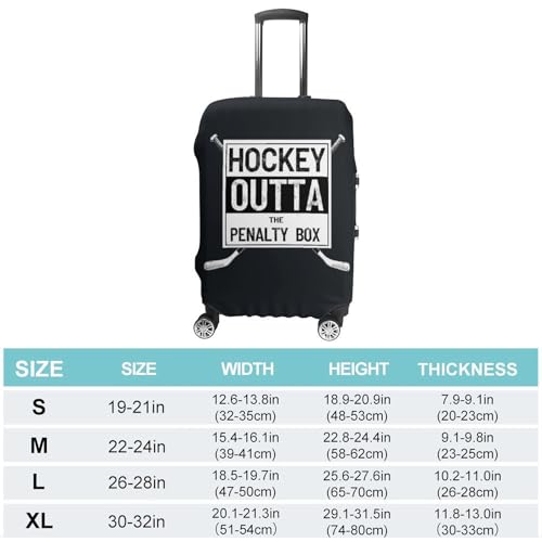 Hockey Straight Away Travel Suitcase Protector Luggage Cover Protective Washable Anti-scratch Baggage Cover2