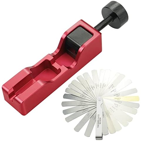 Bentolin Universal Spark Plug Gap Tool with Feeler Gauge Compatible with Most 10mm 12mm 14mm 16mm Spark Plugs (Red) Cover