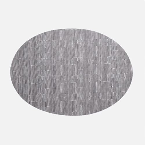 Set de table tissé gris argenté aux finitions soignées pour réception - 2