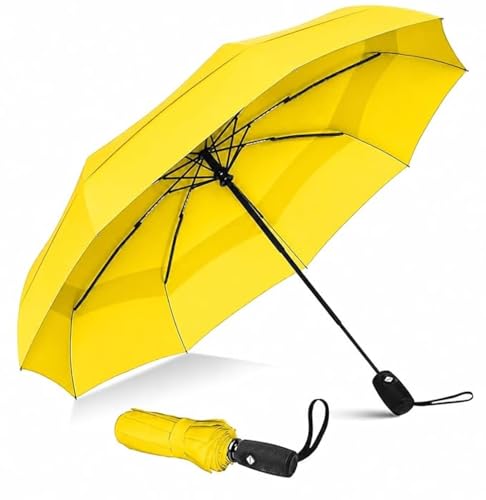 Image of TEKCOOL Umbrella, UV Big Size Umbrella for Sun Protection Rain Windproof Strong Large 3 Fold for Men Women Kids Boys Girls Perfect & Stylish Windproof & Compact';