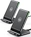 Produktbild INIU Wireless Charger Stand [2 Pack], 15W Qi Zertifiziert Inductive Fast Charging Stand Wireless Charging Station, Mobile Phone Charger for iPhone 17 16 15 14 13 12 11 Pro Max Samsung Galaxy S23 S22