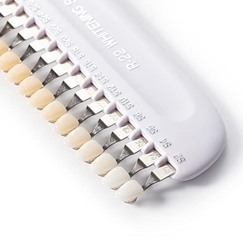 Image of Teeth Whitening Shade Guide Professional 3D R-22 Tooth Whitening Shade Chart with 22 Colors - Tooth Bleaching Shade Chart