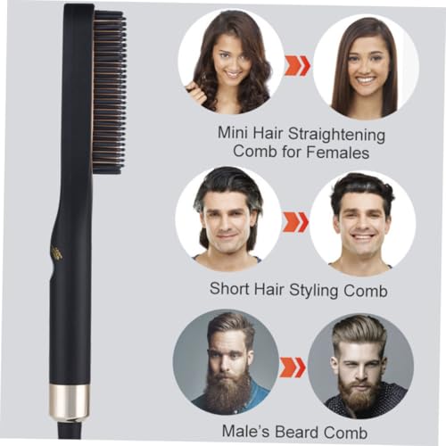 Cepillo alisador eléctrico mini para barba y cabello miniatura 4