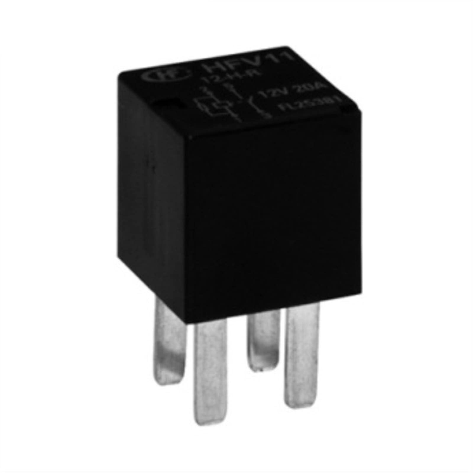 AERBNYEQP 1PCS Car Relay HFV11 12-H-R 12V 20A 4pin