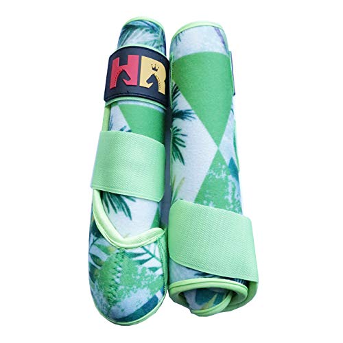 image for HR Farm Equine Neoprene Horse Protect Boots Leg Wraps 2pcs Pack Front 
