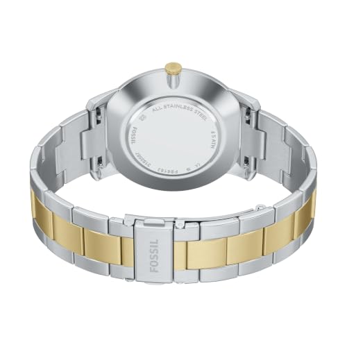 Image of Fossil Men's Minimalist Quartz Stainless Steel Three-Hand Watch for Men