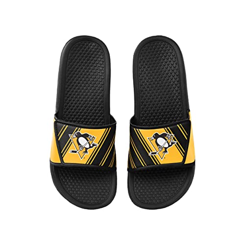 Image of FOCO Men's NHL Team Logo Sport Shower Legacy Slide Flip Flop Sandals