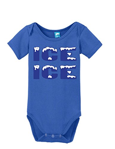 Ice Ice Baby Printed Baby Romper Royal 0-3/Newborn