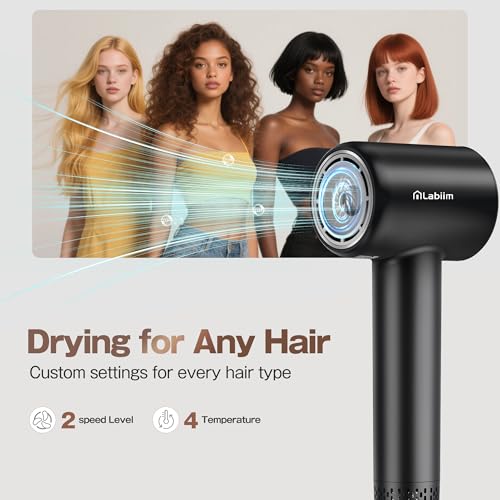 Labiim Hair Dryer, High-Speed Ionic Low Noise Blow Dryer with Brushless Motor for Fast Dry - image 2