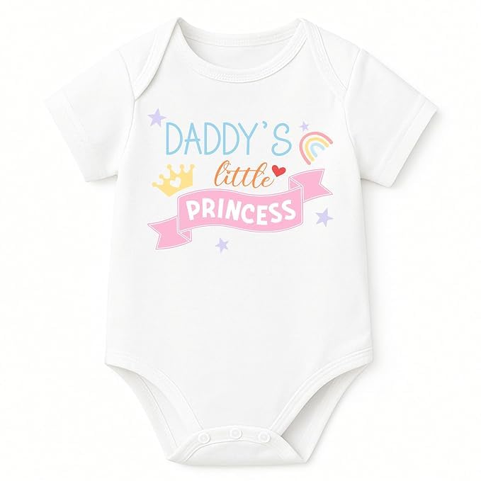 Image of Lillypupp Cotton Body Suit For New Born Baby Boy Girl Made To Express Love For Fathers /Daddies. Half Sleeves Romper Bodysuit Clothes For Infant Toddler Boys Girls.