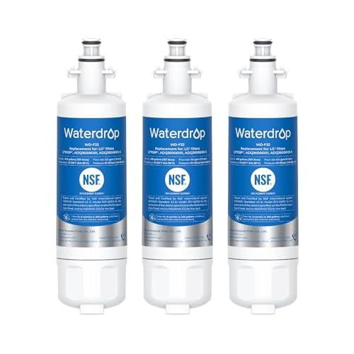 Waterdrop ADQ36006101 3-Pack Filters for LG LT700P