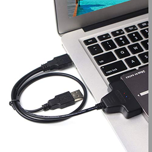KMLP 2.5インチSATA HDD/SSD用SATAハードドライブアダプタケーブル用ダブルUSB 2.0 用