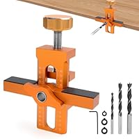 Raxfekro Schranktüren mit integriertem Bohrer, Schranktüren Schnellmontagevorrichtung, Schranktür -Installationspositionierer, bohrschablone, bohrhilfe, bohrsenker