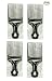 Pro Grade Hair Pick Afro Pick Styling Pik (Pack of 4) 7 Inch