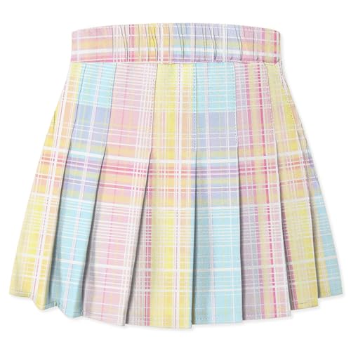 Cromoncent Girls Womens Pleated Mini Skirt Short High Waist School Uniform, 2Years - 4XL2