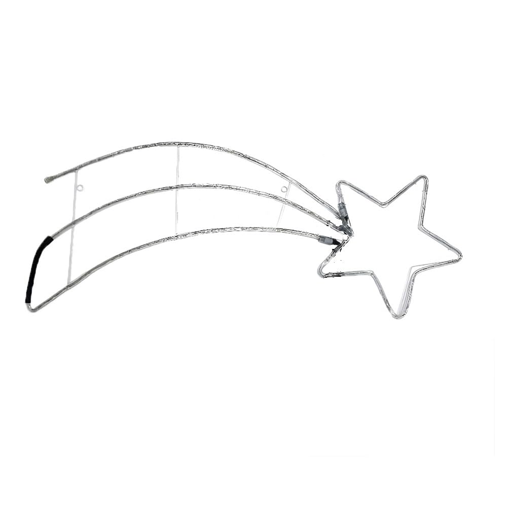 Decorazioni per esterno NATALIZIE Stella cometa 180 luci led bianco caldo CM 125 grande cm 125 LUMINOSA addobbi DECORAZIONI di natale