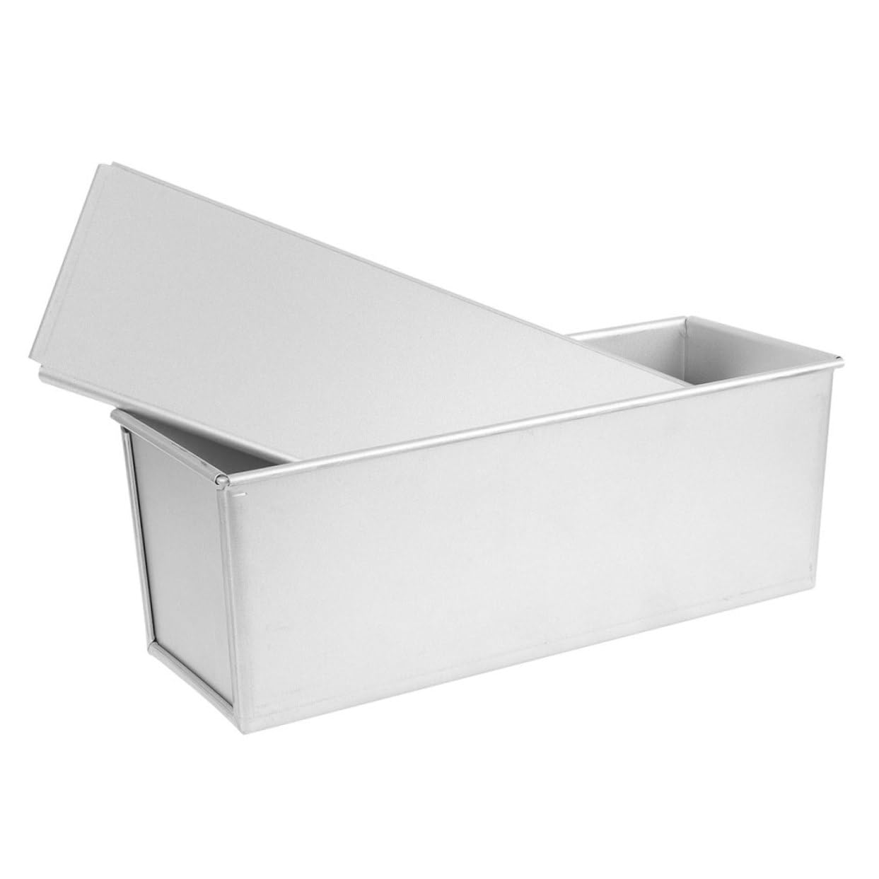 Molde Para Pan Tostado Con Tapa Deslizante De Aluminio 13.4 Pulgadas Para Hornear En Casa Reuniones Y Fiestas