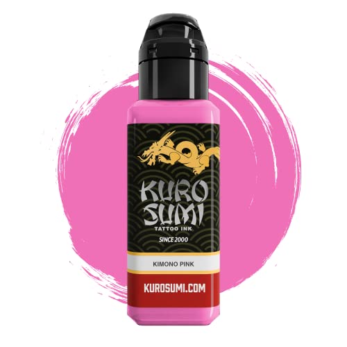 Kuro Sumi Kimono Pink, Vegan Friendly, Professional Ink 1.5Oz #TOP1