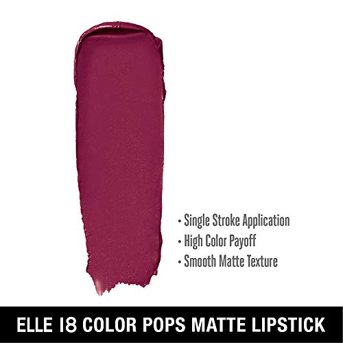 Image of Elle18 Color Pop Matte Lip Color, Matte Finish - Berry Dance, 4.3 g