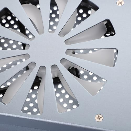 Base de refrigeración para laptop OUNONA aluminio con ventiladores LED miniatura 6