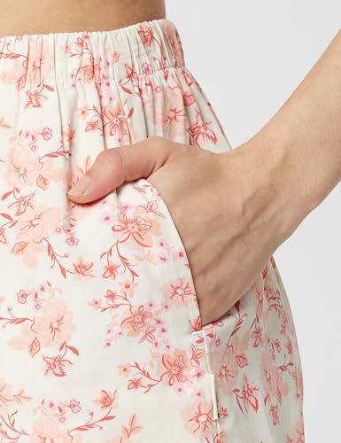 Image of Van Heusen Women Allover Print Lounge Shorts - 100% Modal - Functional Pocket, Superior Drape 55501 LNG25 S Beige