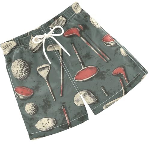 Pigsaly Boys' Swim Board Shorts Sports Golf Boy's Swim Trunks Kids Swimwear S Multicolor