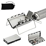Camping Folding Stove, 2800W Portable Card Stove with Carrying Bag for BBQ, Tailgating, Camping (#A)