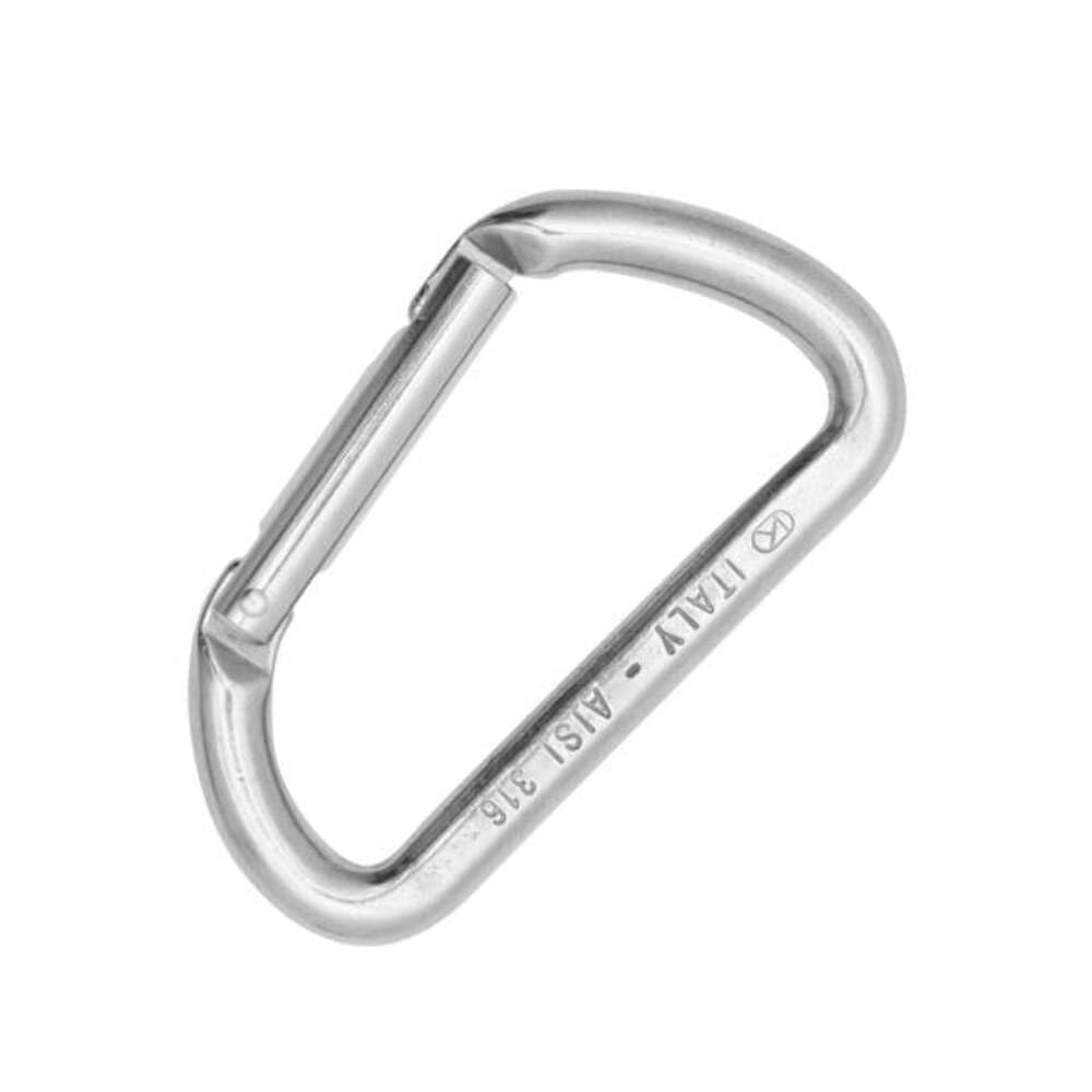 Kong Indoor Straight Gate - Stainless Steel Carabiner/Connector with straight gate and Keylock System for Snag-free Clipping and Cleaning. Ideal for Ourdoors, Sporting Activities