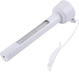 Pro Water Thermometers, White Pool Water Thermometer with String, Outdoor Floating Thermometer for Swimming Pool, Bath Water, Spas, Hot Tubs, Aquariums and Fish Ponds, Pool Thermometer Pool Therm