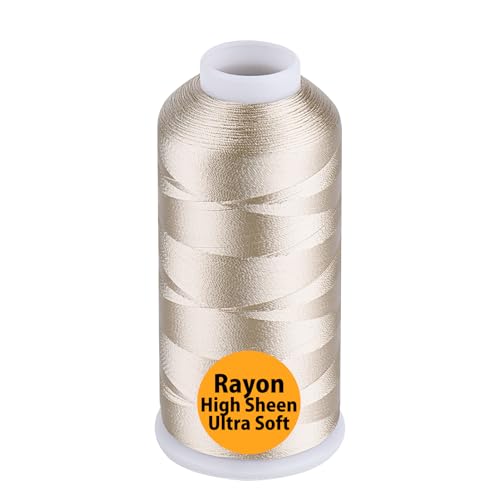Image of Simthread Rayon Embroidery Thread 5500 Yards, 40wt 100% Rayon Viscose for Commercial and Domestic Machines - Pussywillow 1060