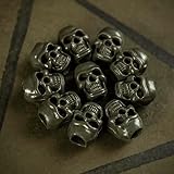 M-Tac Plastic Skull Spacer Bead - DIY Jewelry Make Accessory for Paracord Lanyard Bracelet Making (Olive)