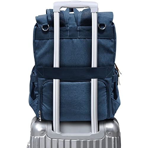Mochila de Maternidade Donna Laço Bebê LB Kaká (Azul)