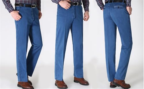Jett Jeans for Older Men, Men's Classic Straight Fit Stretch Loose fit Jeans, with Zipper and Buttons, for Every Occasion3