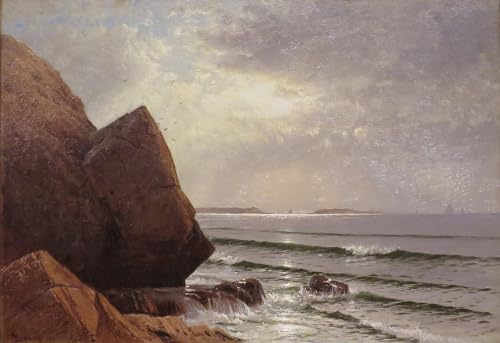 Pinturas famosas carteles de Alfred Bricher y lienzos decorativos Morning Cape Ann de 60x90cm