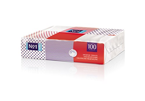 bella No.1 Taschentücher 4-lagig, praktische Folienverpackung mit 100 Tüchern, praktisch, weich und chlorfrei gebleicht, 6er Pack (6 x 100 Stück)