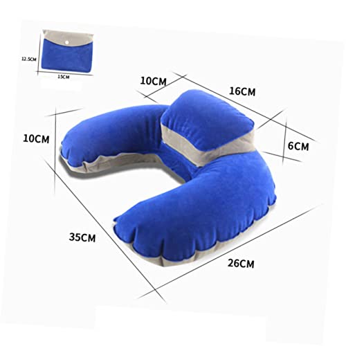 Almohada Inflable para Viaje 35x26 cm Gris miniatura 6