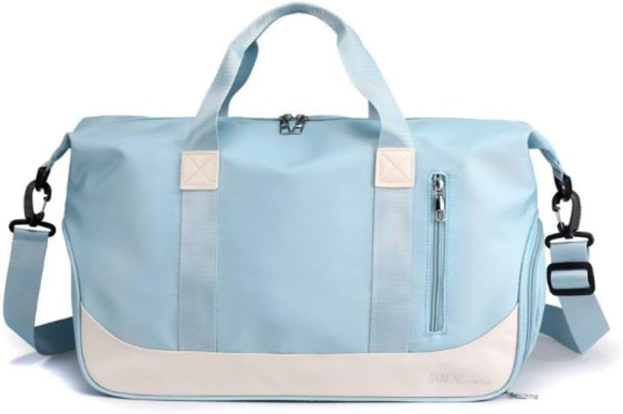 Bolsa Mala Viagem de Mão Super Grande Transversal – Impermeável e Organizada para Viagens e Uso Diário (Azul)