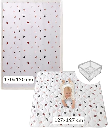 Tapis de sol pour salon et chambre : créez un espace de jeu Confetti doux
