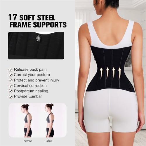Waist Cincher Trimmer Belt Girdle Workout Shapewear Tummy Control Shaper Waist Trainer for Women4
