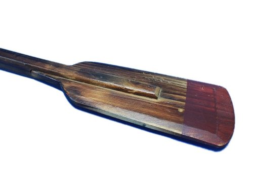 Hampton Nautical Wooden Lockwood Squared Rowing Oar with Hooks, 36", Wood