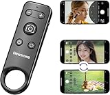 Newmowa Kabellose Bluetooth Auslöser Fernbedienung für iPhone Video Fotoaufnahmen/Zoomen/Objektivwechsel,Wiederaufladbarer Fernauslöser für Selfie Vlog,Kompatibel mit iPhone(iOS15 Höher,NOT für iOS26)