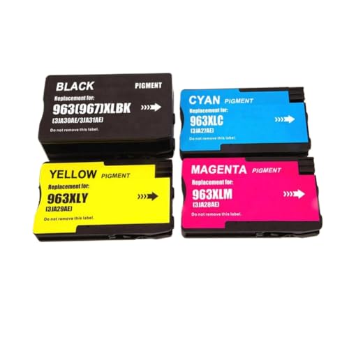 Cartouche d'encre 967XL noire et couleurs à grand rendement pour OfficeJet 9010