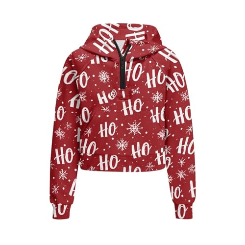 Girls Zip Up Hoodies Long Sleeve Pullover Sweatshirts Tops for Kids Fall Casual Half Zipper Hoodies with Pockets