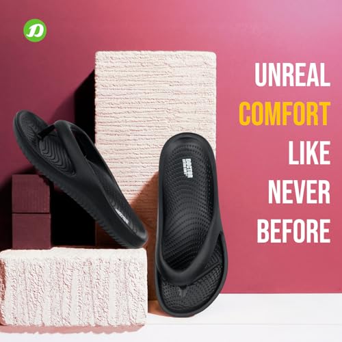 Image of DOCTOR EXTRA SOFT Men's Classic Casual Thong Slippers With Cushion Footbed For Adult|Comfortable & Lightweight|Stylish & Anti-Skid|Waterproof & Everyday Indoor Outdoor Flip Flops Gents & Boys D-506