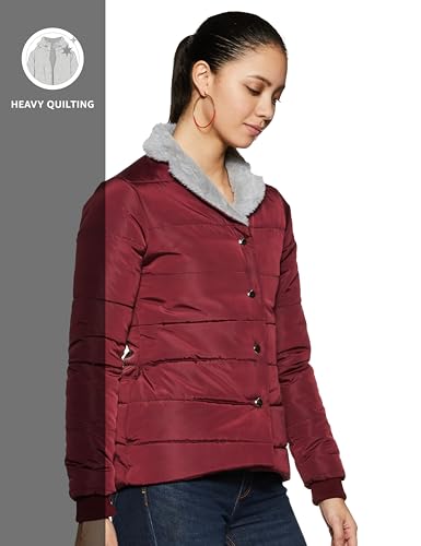 Image of Amazon Brand - Eden & Ivy Women's Polyester Regular Fit Quilted Puffer Jacket With Detachable Hoodie